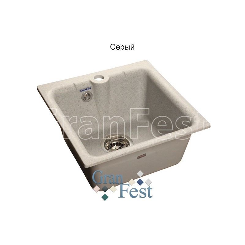 Фото Мойка Granfest GF-P420 (ГР 420х420хh200) (шир.ящ.min 400) от производителя Granfest в Джанкое по цене 3 680 ₽