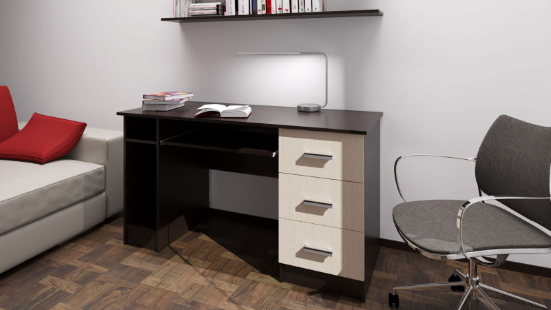 Фото Стол компьютерный ПКС-4 (1,4) от производителя ПАМИР в Джанкое по цене 6&nbsp;940 ₽