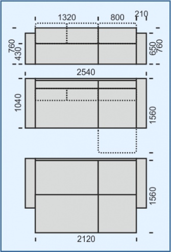 Фото Диван угловой Тай 7-образный от производителя НТКО в Джанкое по цене 67 550 ₽