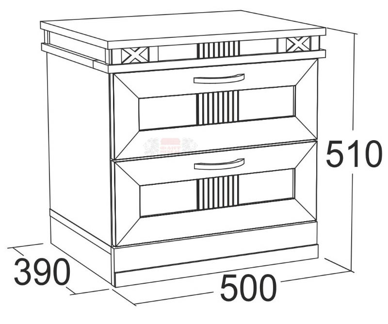 Фото Тумба прикроватная Ольга-18 с 2-мя ящиками в Джанкое по цене 5 020 ₽ от производителя Фант-мебель, код товара 2000001915226 шт Фото Тумба прикроватная Ольга-18 с 2-мя ящиками от производителя Фант-мебель в Джанкое по цене 5 020 ₽