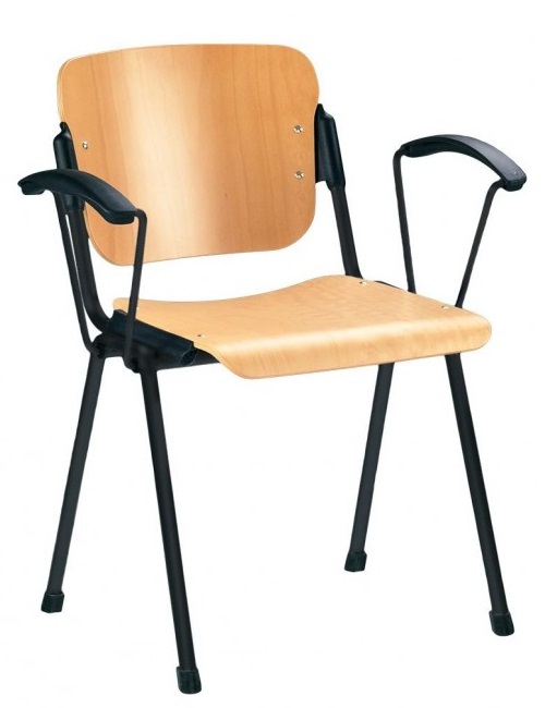 Фото Стул для посетителя Эра (Era) wood arm (крашенный) от производителя Новый стиль в Джанкое по цене 4 490 ₽