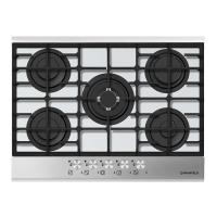 Варочная поверхность газовая 5-ти комф. MGHG 75 21 (680х520) (Материал Металл/Стекло , Цвет Маталлик/Черный) в Джанкое от производителя 