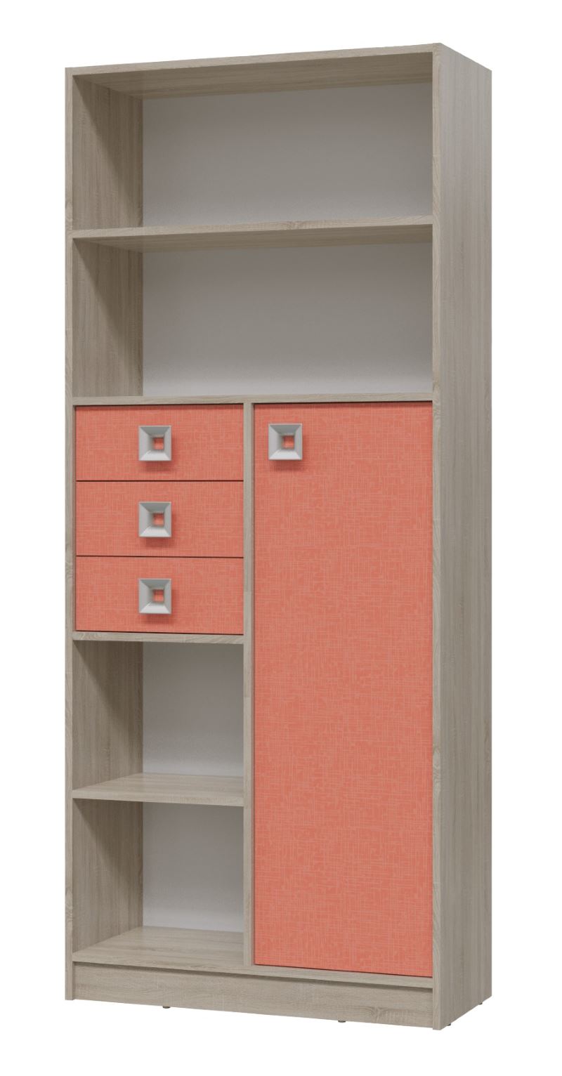 Фото Шкаф-стеллаж Сити с ящиками от производителя Гранд Кволити в Джанкое по цене 13&nbsp;560 ₽