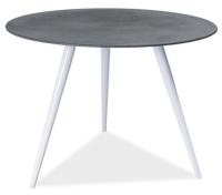 Стол обеденный Signal Evita (металл, стекло-серый,  белый (Signal) ) в Джанкое от производителя 