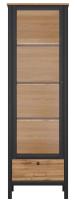 Шкаф Loft REG1W1S (дуб вотан, дуб вотан-черный (Black Red White (БРВ)) ) в Джанкое от производителя в интернет магазине Планета Комфорта Шкаф Loft REG1W1S (дуб вотан, дуб вотан-черный (Black Red White (БРВ)) ) в Джанкое от производителя