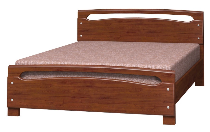 Фото Кровать двуспальная Камелия-2 (СМ 140х200) без основания с универсальными царгами от производителя Браво-мебель в Джанкое по цене 21&nbsp;830 ₽