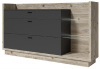 Комод-3S typ 27 Talina (oslo pine-antracyt laminat (Helvetia) )