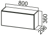Фото Кухня Геометрия шкаф навесной ШГ800 от производителя  в Джанкое по цене 4&nbsp;640 ₽
