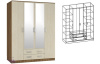 Фото Шкаф Светлана (168) четырехдверный от производителя Мебель Маркет в Джанкое по цене 34&nbsp;440 ₽
