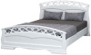 Фото Кровать двуспальная Грация-1 (СМ 160х200) без основания с универсальными царгами от производителя Браво-мебель в Джанкое по цене 19&nbsp;850 ₽